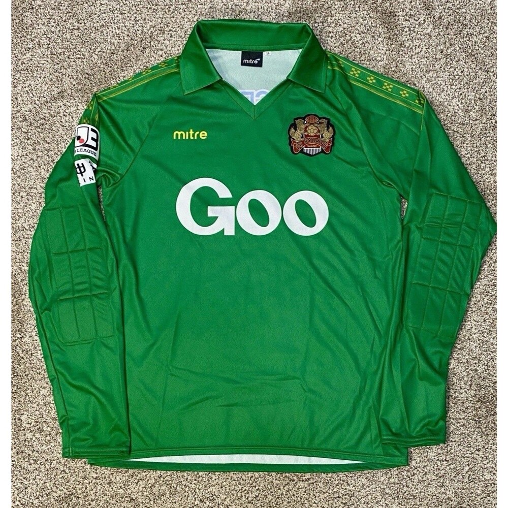 FC Ryukyu Mitre Goalkeeper Jersey XL Green Long Sleeve J3 League Made Japan